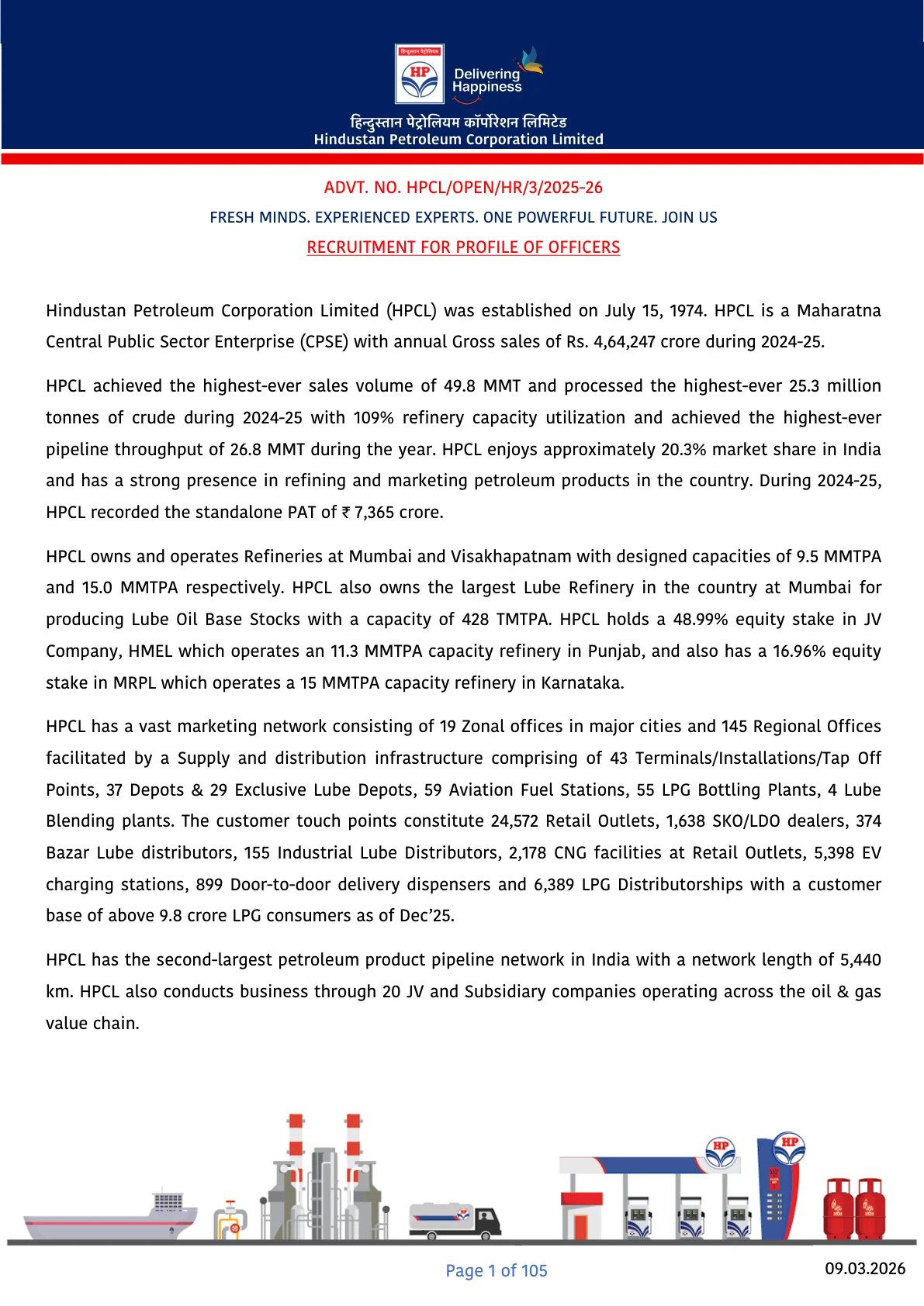 Official Exam Notice for HPCL Executive & Officer Exam Date 2026 Out – How to Check Exam Schedule & Details