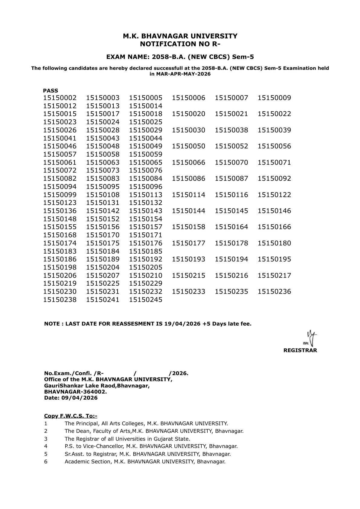 Official Result Link for MKBU Result 2026 Out for BA 1st 3rd 5th Semester
