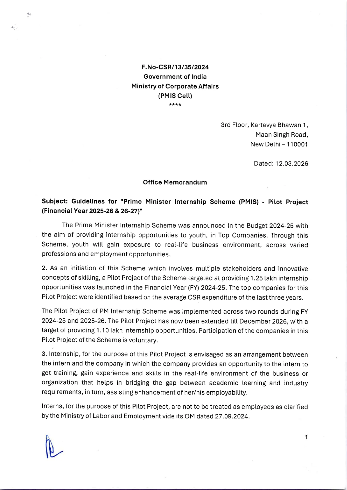 Official Recruitment Notification for PM Internship Scheme 2026 Apply Online: Check ₹9,000 Monthly Assistance, Eligibility, Portal Steps and Deadline Rules